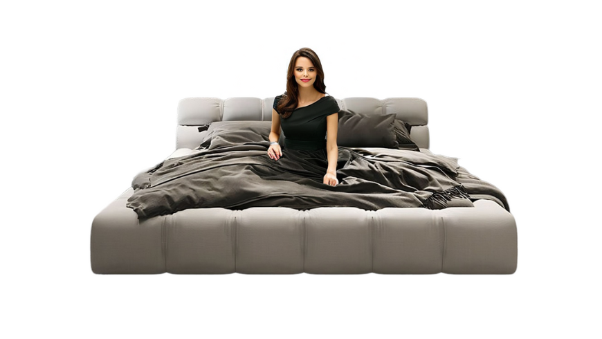 BONITO designerskie i komfortowe łóżko w modnym włoskim stylu