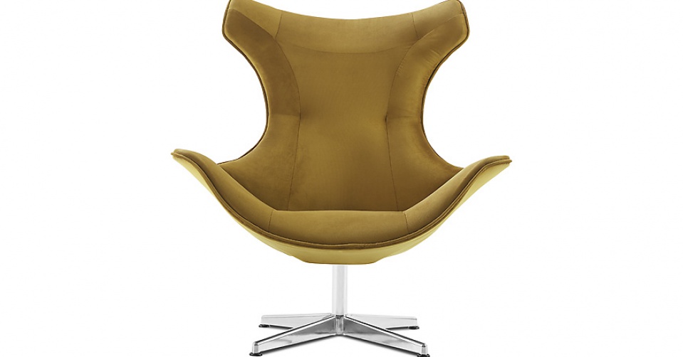 MIRASOL designerski fotel w tkaninie velvet NAPOLI
