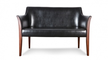 BARI elegancka sofa 2 osobowa w skórze typu bycast.