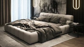 BONITO designerskie i wybitnie komfortowe łóżko sypialniane