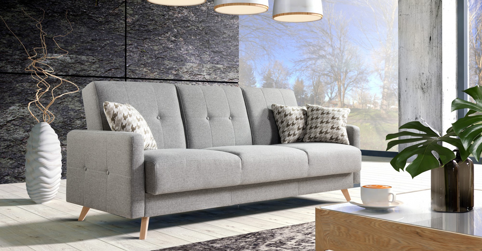 Sofa SCANDI w modnym skandynawskim stylu.