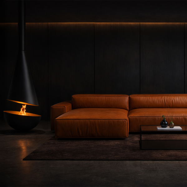 ALBERTO modułowa sofa w skórze naturalnej