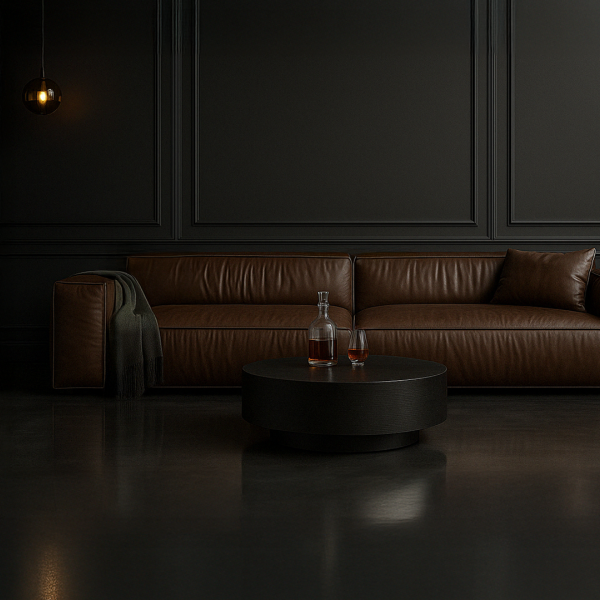 Designerska sofa ze skóry naturalnej